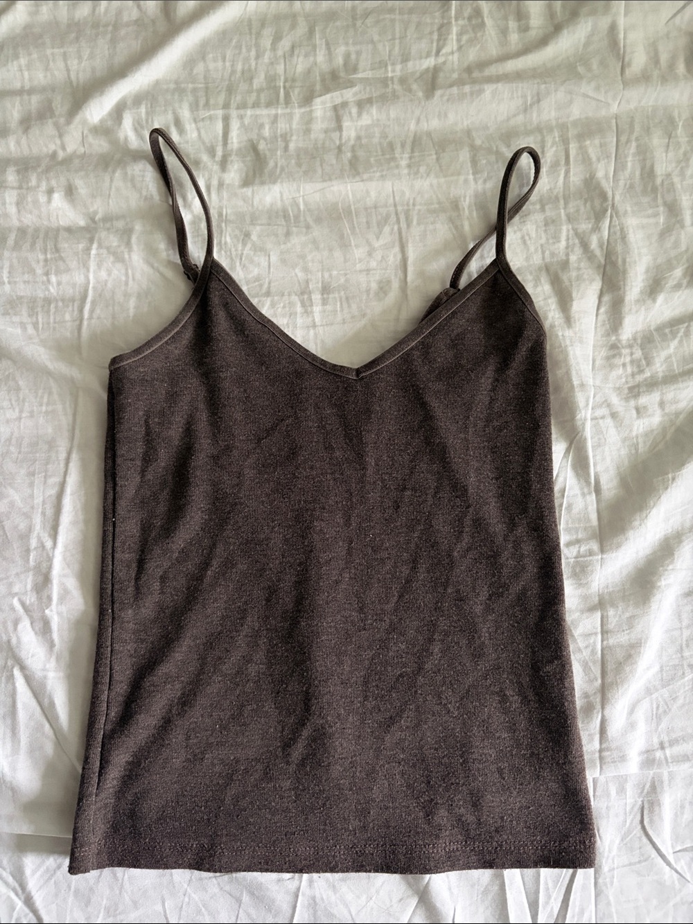 American Eagle Outfitters Brown V-Neck Spaghetti Strap Camisole